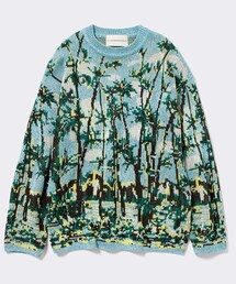 GU | beautiful peopleグラフィックニットプルオーバー/L(ニット/セーター)