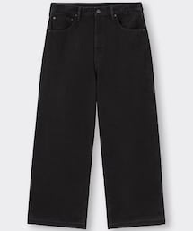 GU | スーパーバギージーンズNT+E(28)(デニムパンツ)