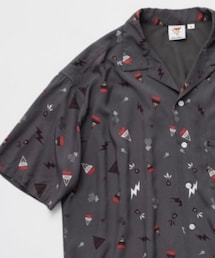 niko and... | オープンカラーシャツ(おさるのピザトルくんコラボ)／L(シャツ/ブラウス)