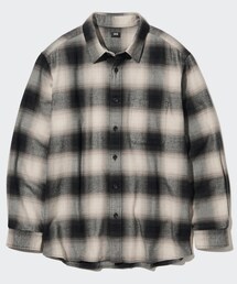 UNIQLO | フランネルチェックシャツ／XL(シャツ/ブラウス)