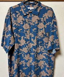 GLOBAL WORK | 柄レーヨンシャツ半袖／XL(シャツ/ブラウス)