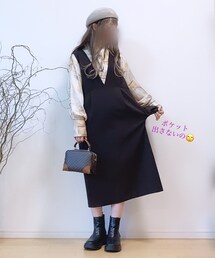 F by ROSSO | 両サイドにポケットあるよ♡(ジャンパースカート)