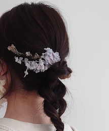 m.soeur | イヤリングをヘアピンで髪につけました◎(イヤリング（片耳用）)