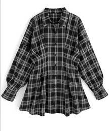 GRL | チェック柄ウエストタックシャツミニワンピース[k9234d](ワンピース/ドレス)