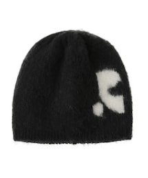 Rest&Recreation | MOHAIR JACQUARD BEANIE - BLACK(帽子)