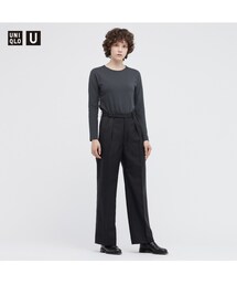 UNIQLO | ウールブレンドタックパンツ(スラックス)