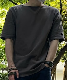 SAINT JAMES | ウェッソンライト　グレーブラウン(Tシャツ/カットソー)