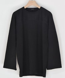 COMOLI | フットボールTシャツ／FADE BLACK(Tシャツ/カットソー)