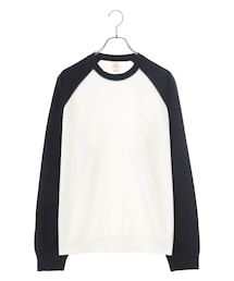 GOLD | U.S COTTON RAGLAN 2TONE CREW NECK SHIRT(スウェット)