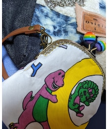 バッグについてるがま口ポーチ🤤（ハンドメイド) | ポーチ