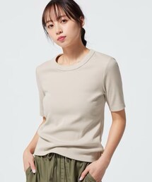 GU | リブT 790円 XL   期間限定価格(トップス)