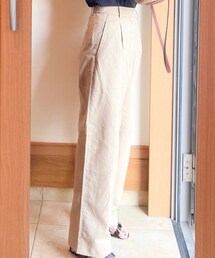 UNIQLO | リネンブレンドタックワイドパンツ XSサイズ　3,289円（税込）(その他パンツ)