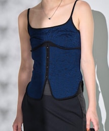 mame | Floral Jacquard Fraise Stitch Camisole Top(キャミソール)