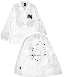 H＞FRACTAL | H＞FRACTAL ORIGINAL – ANARCHY CHECKER COACH JACKET (WHITE) 15,984円(税込)(ナイロンジャケット)