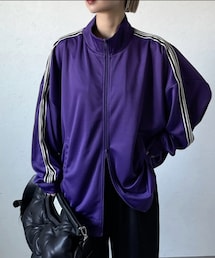 CFT. | double zip line trackJK/purple(ジャージ)