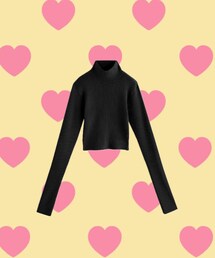 GRL | サムホール付きクロップドニット(ニット/セーター)