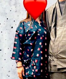 自作　銘仙の可愛い母ちゃん甚平　夏 | その他アウター