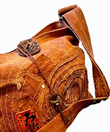 自作　忘れていた鍵酒袋バッグ　真鍮鍵 | ショルダーバッグ