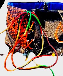 デニム　自作　コルセット帯　和洋折衷 | フォーマルスーツ/小物