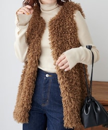 DISCOAT | カーリーファーベスト(ベスト)