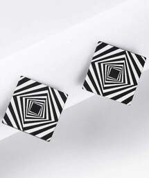 SHEIN | 幾何学模様デコレーション スタッドピアス(ピアス（両耳用）)