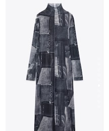 ZARA | パッチワーク チュール ワンピース(ワンピース/ドレス)