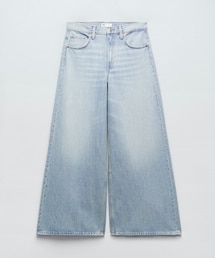 ZARA | TRF MID-RISE パラッツォデニムパンツ(デニムパンツ)