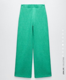 ZARA | ソフト ワイドレッグ パンツ(その他パンツ)