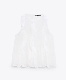 ZARA | フリルトップス(トップス)