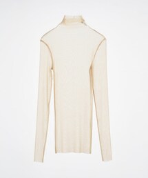 ZARA | シャイニー セミスルーTシャツ(トップス)