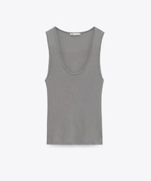 ZARA | ベーシックタンクトップ(トップス)