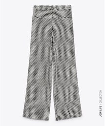 ZARA | ストレートフィット テクスチャーパンツ(パンツ)