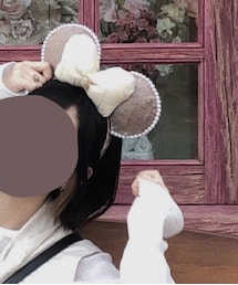 Handmade | 自作のミニーのカチューシャです🐭(カチューシャ)