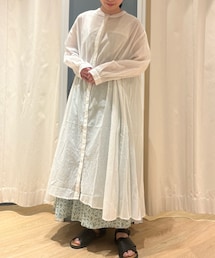 Samansa Mos2 | ボタンを上まで閉めても上品です🪞(ワンピース/ドレス)