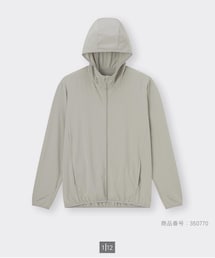 GU | GU カットフルジップパーカ［長袖］GA グレー(パーカー)