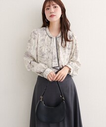 natural couture | 【WEB限定】配色ボウタイ２WAYブラウス(シャツ/ブラウス)