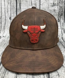 NEW ERA | ニューエラ　9FIFTY PUレザー シカゴブルズ ブラウン(キャップ)
