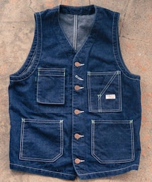 TCB jeans | TCB TABBYS VEST SELVEDGE COVERT (DENIM) ¥18,480(ベスト)