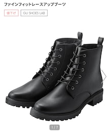 GU | ファインフィットレースアップブーツ（09BLACK）(ブーツ)
