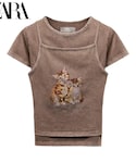 ZARA(ザラ)の「トップス(Tシャツ/カットソー)」