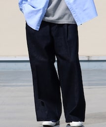 Audience | 赤耳（セルヴィッチ）インディゴデニム 1タックワイドパンツ(デニムパンツ)