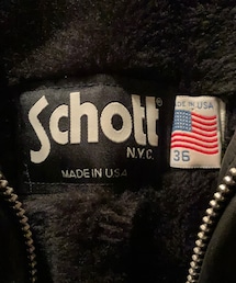 Schott N.Y.C | ✨SCHOTT 643 襟付き シングルライダース ✨(ライダースジャケット)