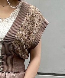 TODAYFUL | レースニットビスチェ(ベスト)