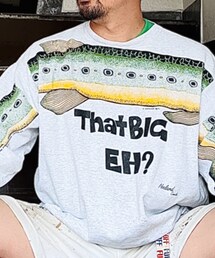 no brand | That BIG EH? 釣り系のスウェット(スウェット)