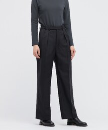 UNIQLO | ウールブレンドタックパンツ レディース(スラックス)