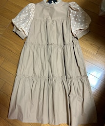 paravion | zozoで数年前に買ったもの 可愛すぎるけど処分できないのでなんとか子どもっぽくなりすぎないよう工夫して着ているワンピ(ワンピース/ドレス)