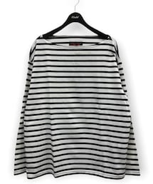OUTIL | TRICOT AAST ホワイト×ネイビー(Tシャツ/カットソー)