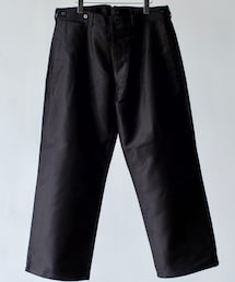 OUTIL | OUTILが作り出す、オリジナルコットンモールスキン。 経年変化が楽しみ。 自分ならではの一本へと育てて頂きたいアイテム。(チノパンツ)