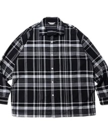 COOTIE PRODUCTIONS | Madras Check L/S Shirt 生地の段階で長時間かけて洗いをかけ、更に製品でもワンウォッシュ加工を施したダブルワッシャーにより、ドライでラフな風合い(シャツ/ブラウス)