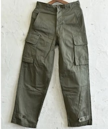 VINTAGE | 1960's フランス軍 M47 カーゴパンツ 後期　ヘリンボーン(カーゴパンツ)